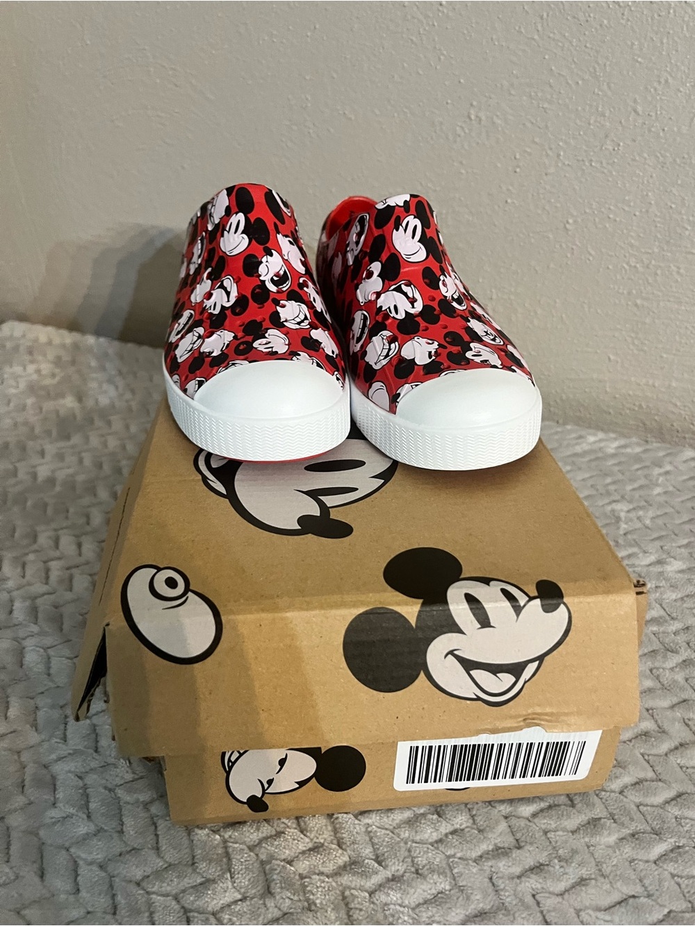 Native x Disney Mickey Mouse Slip-On Sneakers